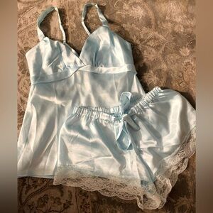 Flora Nikrooz- Silky Baby Blue Night Ware